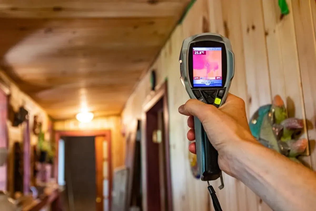 Indoor air quality testing in a Tampa home