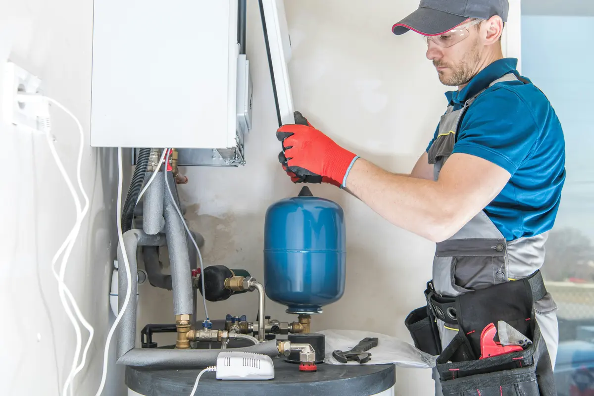 Boiler service in a Tampa residential home