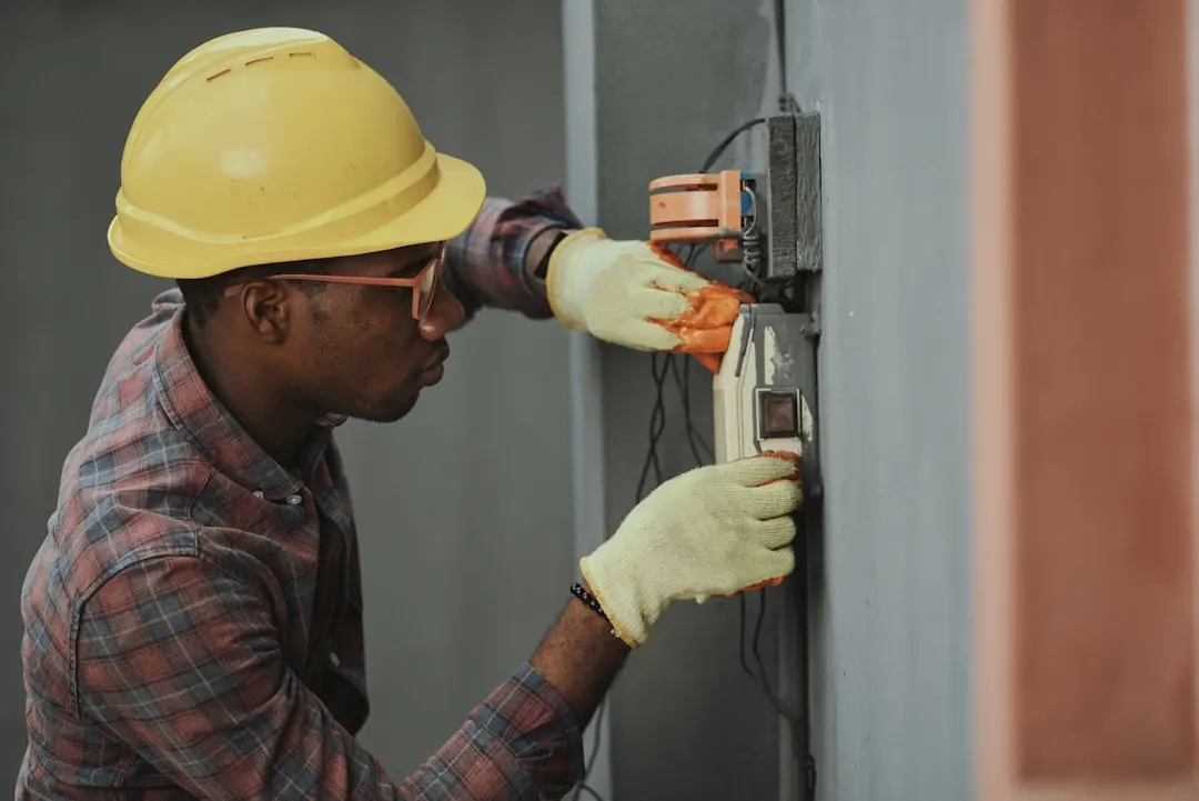 Technician performing furnace maintenance in Tampa